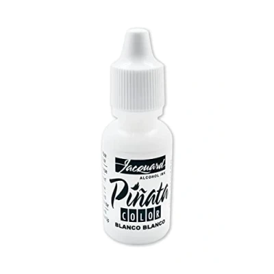 Image of Jacquard Pinata Alcohol Ink Blanco White Quick Drying and Versatile for Glass Metal Plastic 1/2 Oz