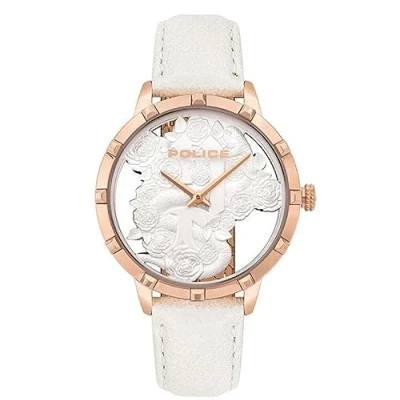 Image of Police Unisex Adult Analogue Quartz Watch with Leather Strap PL16041MSR.01
