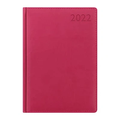 Image of Letts of London Verona A5 Day to a Page with appointments and Planners 2022 Diary Pink, 22 080451