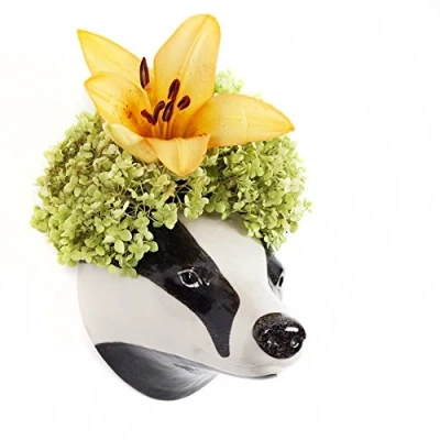 Image of Quail Ceramics Badger Wall Vase