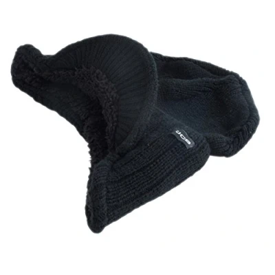 Image of JCB Workwear Beanie Hat Mens Peak Black, One Size