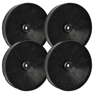 Image of vhbw 4 x Activated Carbon Filters Compatible with Gorenje DHU60 AZD 1925, DHU62 GZD 1925 Cooker Hood 17.3 cm