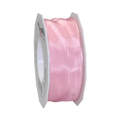 Image of C.E. Pattberg Präsent Lyon Wired Taffeta Ribbon Light Pink 40 mm width, 25 m length