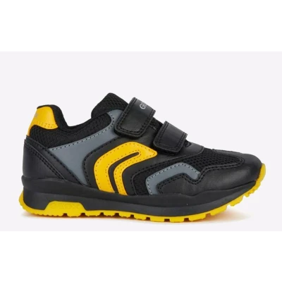 Image of Geox Childrens Unisex Pavel Trainers Junior Black Size UK 3 Infant