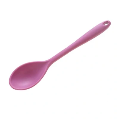 Image of Wiltshire Silicone Serving Spoon, Cooking Heat Resistant Utensil, Non Stick, Scratch, Studio Pink, 27x6.2x2.5cm