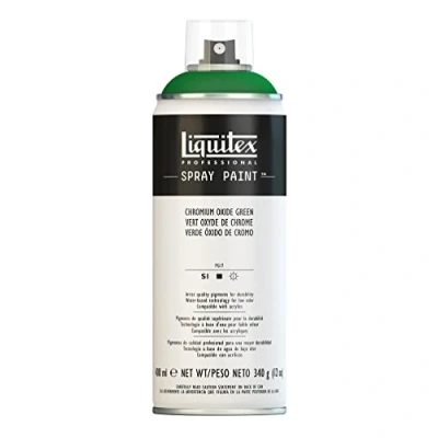 Image of Liquitex 4450166 Professional Spray Paint 400 ml, Chromium Oxide Green