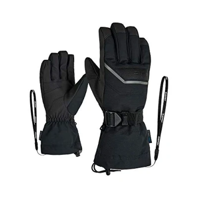 Image of Ziener Gillian As Winter Sports Waterproof Breathable Ski Gloves, unisex_adult, Gloves Breathable, 801064, Black, 11