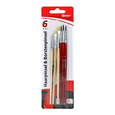 Image of TTS Bristles and Hair Brush Pack of 6