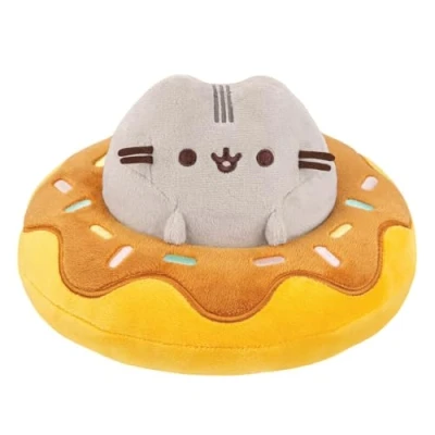 Image of Aurora 61573, Pusheen ina Chocolate Donut, 5in, Soft Toy, Multicolour