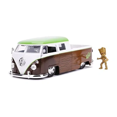 Image of Jada JA31202 Buss Other License 1:24 1963 VW Microbus With Groot Figure