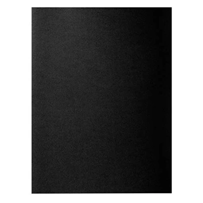 Image of Exacompta Ref 800018E Rocks Square Cut Folder 220 x 310mm in Size, Suitable for Holding A4 Documents, 80gsm Coloured Paper Black (Pack of 100)