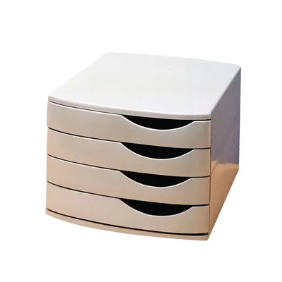 Image of Jalema Smead 4 Drawer Desktop Set Grey