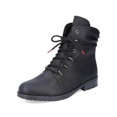 Image of Rieker Women&#039;s 70620 Fashion Boot, Black, 6.5 UK