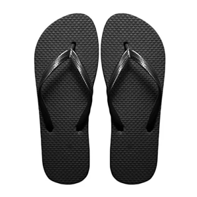 Image of SUGAR ISLAND® Unisex Ladies Girls Mens Summer Beach FLIP Flop Pool SHOES BLK 7/8 Black