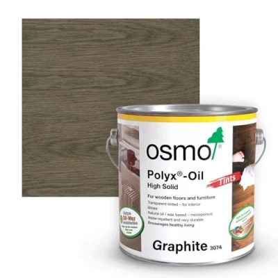 Image of Osmo Glossy Polyx Oil Tints (750ml, 3074 Graphite, Glossy)