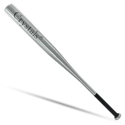 Image of Crystals 29/32/33/34 Inch Wooden/Metal Baseball Bat, Aluminium/Wood Bats for Adult and Kids Outdoor Training, Practice Variety of Colours (34 Inch, Silver)