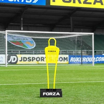 Image of FORZA 2 in 1 Football Rebound Block &amp; Mannequin Base (15kg) Heavy Duty Training Tool for Passing Shooting Drills Optional Mannequins Three Sizes (Block + Mini Mannequin, Pack of 1)