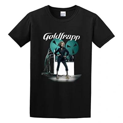 Image of Men&#039;s Ooh La Goldfrapp T Shirt Print Tees Short Sleeve O Neck M Black