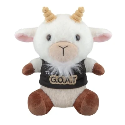 Image of VFM Goat Soft Toy Farm Animal Plush Cute Cuddly Furry Fluffy Stuffed Plushie, Gifts for Birthday, Valentine&#039;s Day Chirstmas 23cm White