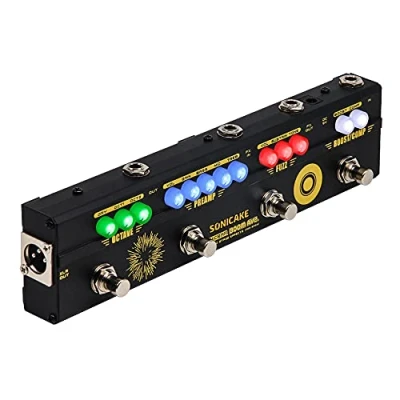 Image of SONICAKE Bass Multi Effects Pedal Preamp Compressor Boost Fuzz Octave with FX Loop Boom Ave