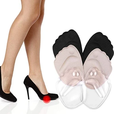 Image of Gel Ball of Foot Cushion, 3 Pairs High Heels Shoes Inserts Forefoot Pads Pain Relief Metatarsal Reusable Cushion for Women (Mixed Color Pairs)