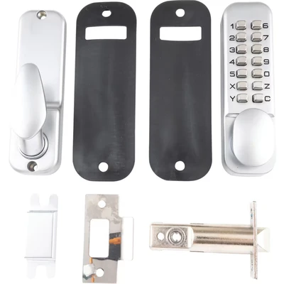 Image of Sterling S2235 Digital Door with 14 Button and Hold Back Function Satin Chrome