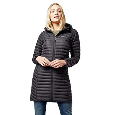 Image of Berghaus Womens Nula Micro Long Insulated Jacket Black 14