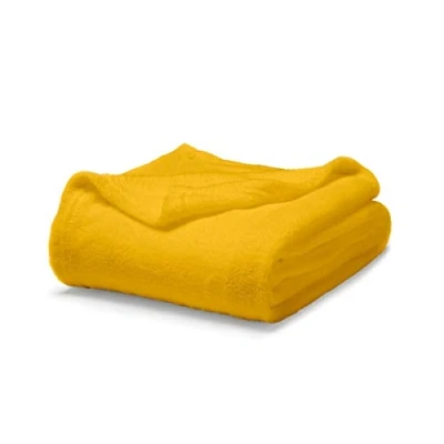 Image of TODAY Soft Throw Saffron Yellow/Polyester 125 x 150 cm