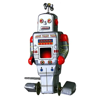 Image of Robot, wind up, Tin Toy