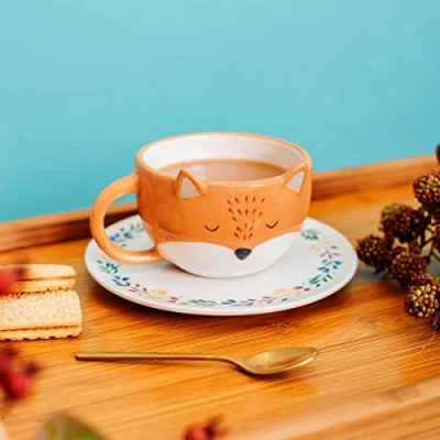 Image of Sass &amp; Belle Finley Fox Tea Cup and Saucer Set