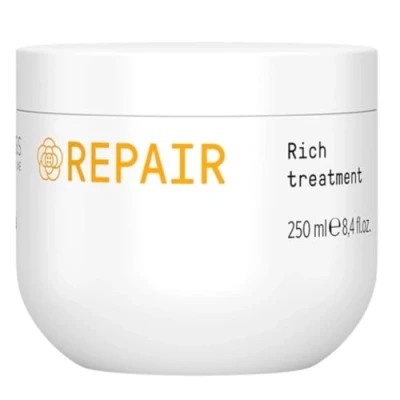 Image of Framesi repair rich treatment mask professional for dry damaged hair sunflower seed oil ceramides morphosis line 200ml
