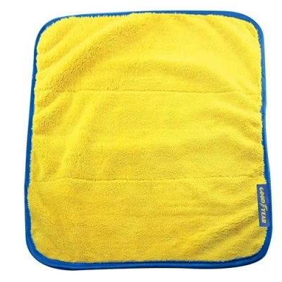Image of Goodyear Microfiber Drying Towel Xl Deep Pile For Extra Absorbency Technology Cleaning Fiber Attracts Dust satin Safety Edging Protects Against Scratching Free Finish