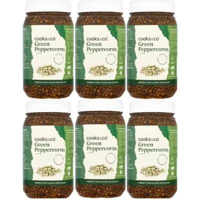 Image of Cooks &amp; Co Green Peppercorns in Brine 1kg (Pack of 6)