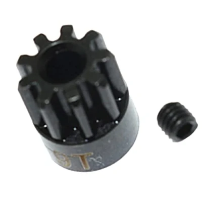 Image of sharprepublic (32DP 3.175mm Shaft Motor Pinion Gear Hardening for 1/10 4 RC Car Brushless/ Brushed Black, 9T