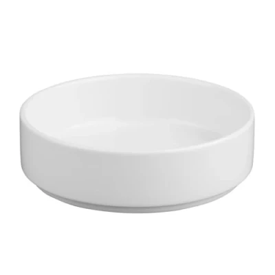 Image of nisbets limited Olympia Whiteware Stacking Bowls 152mm/6 Pack of 6 White Porcelain Bowl Set Soup, Rice, Dessert, Breakfast, Salad CK070