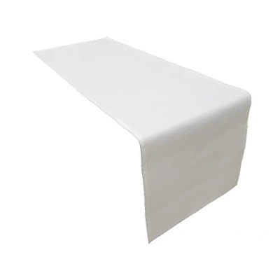 Image of Lemos Home 1 x table runner 45x150 cm in white (17,71 59,05 inch) 100% cotton 285 gr/qm
