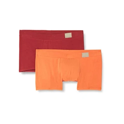 Image of Sloggi Men&#039;s GO Natural Hipster C2P Briefs, ORANGE DARK COMBINATION, XXL