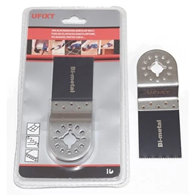 Image of Multi Tool Blade 35mm Wide Bi Metal for Wood Plastic and Soft Metals Fits AEG, Batavia, Bosch, Clarke, Duratool, Einhell, Fein, Ferm, Mac Allister Makita by Ufixt