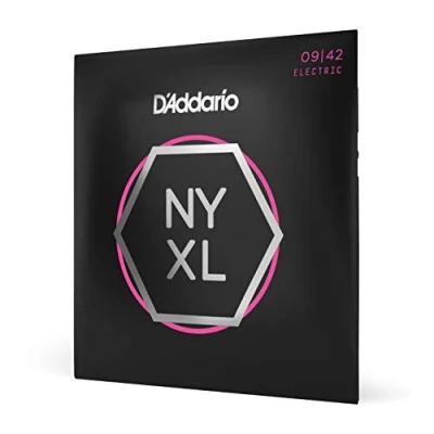 Image of D&#039;Addario Guitar Strings NYXL Electric Strings, NYXL0942 Unrivaled Strength, Tuning Stability, Enhanced Mid Range For 6 String Guitars, Nickel, 09 42 Super Light