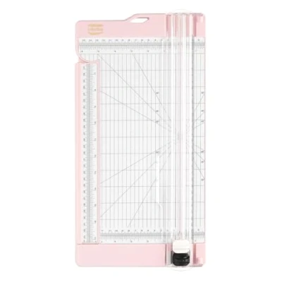 Image of Vaessen Creative Trimmer and Scoring Board 6&quot; for Scrapbooking, Cardmaking Other Paper Crafts, Pink, 15,2 x 30,5 cm