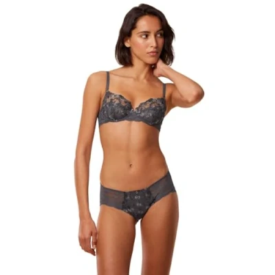Image of Triumph Womens Sensual Spotlight Balcony Bra Grey Polyamide Size 36F