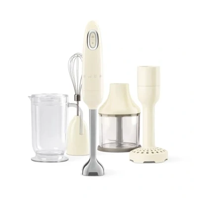 Image of SMEG HBF22CREU Hand Blender, Plastic, Cream Coloured