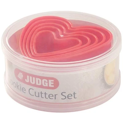 Image of Judge Coloured Hearts Cutters (Set Of Five)