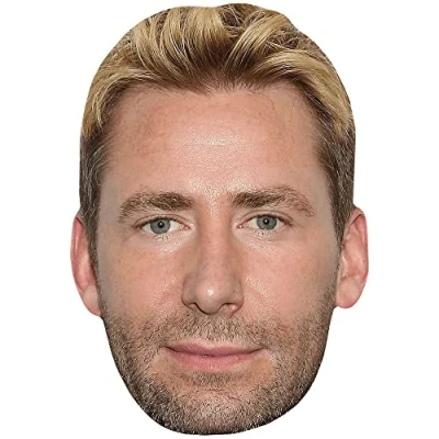 Image of Chad Kroeger (Stubble) Celebrity Mask, Flat Card Face, Fancy Dress Mask