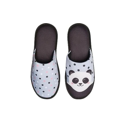 Image of Dedoles Slippers for Women, Men &amp; Kids Memory Foam Funny Designs Coffee Avocado Unicorn Music Lavender Comics Games Gift, Colour: Cute Panda, Size: 3.5 4.5 UK