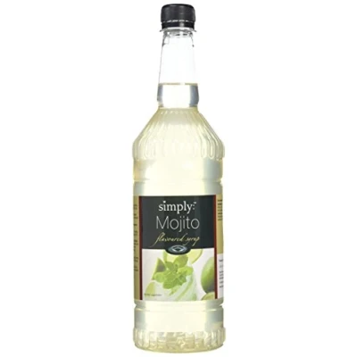 Image of Simply Mojito Syrup, Vegan &amp; Nut Free Flavoured Syrup for Coffee, Cocktails Baking (1 Litre)