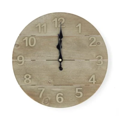 Image of NEDIS CLWA002WD30 Wooden Circular Wall Clock 30 cm Diameter