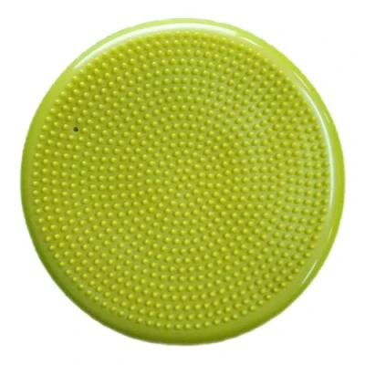 Image of eBoutik Non Slip Body Fitness Balance Board Round Wobble Training Cushion for Lumbar Support, Lower Back Pain Relief, Stability, Core Strength, Rehabilitation Physio Lime Green