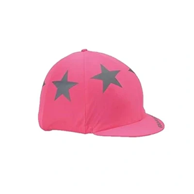 Image of Equi Flector Riding Hat Cover : Bright Pink