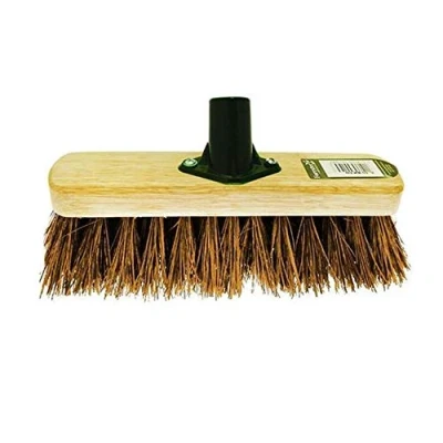 Image of Heavy Duty Sweeping Brush Head Stiff Bristle Hard Outdoor Broom Garden